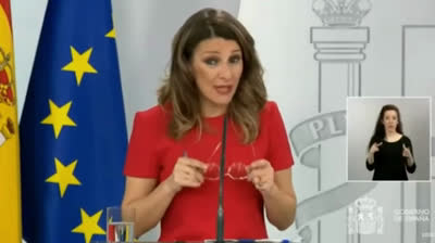 El cabreo de Yolanda Díaz con la pregunta sobre los ERTE y el Salario Mínimo