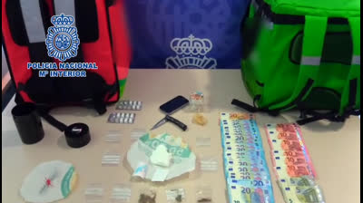 Repartidores de droga camuflados como repartidores de comida