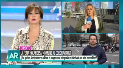 Ana Rosa e Inda restando importancia al Coronavirus