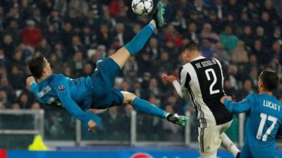 Cristiano Ronaldo gol in rovesciata contro la Juventus