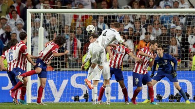 Gol di Ramos contro l'Atletico nella finale Champions