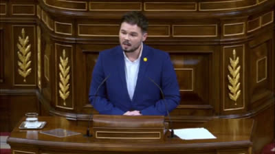 Gabriel Rufián: "Que haya más tanques que respiradores no era normal"