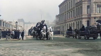 This was Paris in 1890, restored images of the Lumière brothers