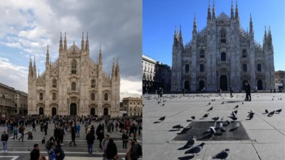 Sitios turísticos vacíos en Europa