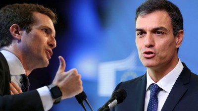 Intervención de Pablo Casado y respuesta de Pedro Sánchez