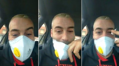 Droga en la mascarilla