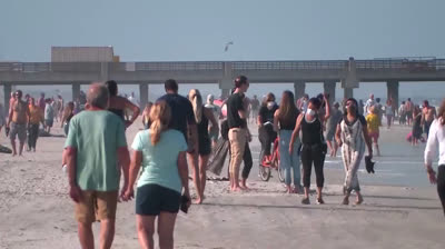 Playas de Florida llenas en pleno Coronavirus en USA