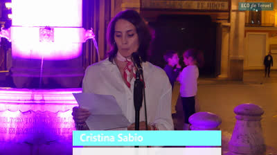 Bonito acto en el Dia Mundial del Cáncer de mama en Teruel.20 de octubre de 2022