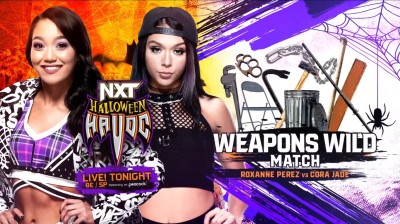 Roxanne Perez Vs Cora Jade - Weapon's Wild Match -  NXT Halloween Havoc 2022