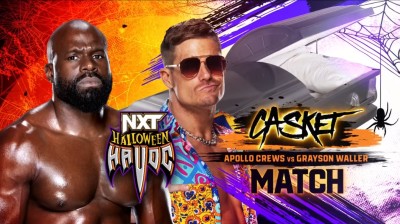 Apollo Crews Vs Grayson Waller - Casket Match - NXT Halloween Havoc 2022