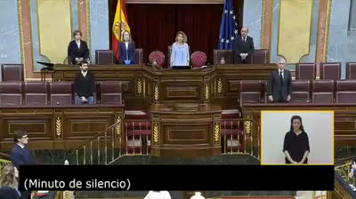 Congreso de los Diputados Minuto de Silencio 15 de Abril