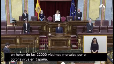 Congreso de los Diputados Minuto de Silencio 22 de Abril
