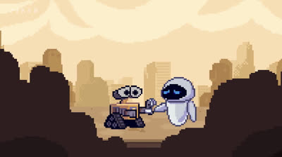 'Wall-E', la película de Pixar, en versión 16 bits