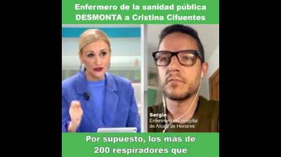 Zasca Enfermero a Cristina Cifuentes