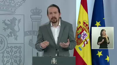 Pablo Iglesias thanks the children
