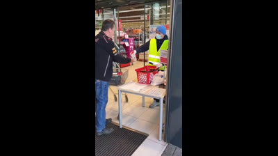Medidas de seguridad y limpieza supermercado Austria
