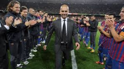 Despedida de Guardiola como entrenador del Barcelona