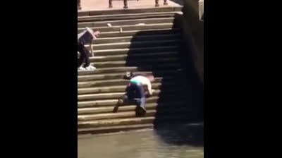 Silly and funny falls