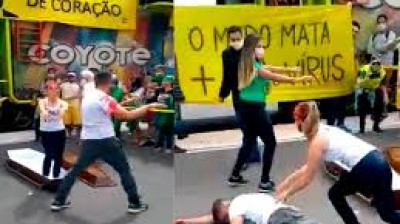 Seguidores de Bolsonaro bailan Thriller burlándose de los muertos por Coronavirus