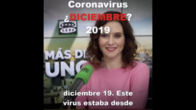 Ayuso's mistake with the name of Covid-19