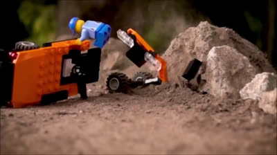 Lego incidentati al rallentatore