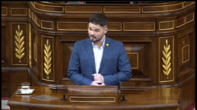 Rufian a Abascal hoy en el Congreso (20-05-2020)