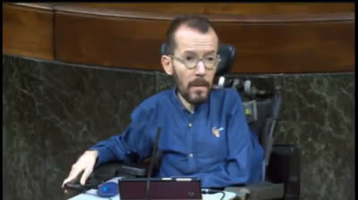 Echenique hoy en el Congreso: "Si quitásemos a Madrid, los datos de España mejorarían bastante"