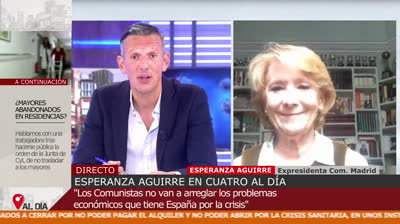Esperanza Aguirre a Joaquín Prat: “Eso son datos de ese podemita”