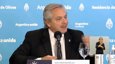 El presidente de Argentina: «¿Angustiante quedarse en casa? Angustiante es enfermarse»
