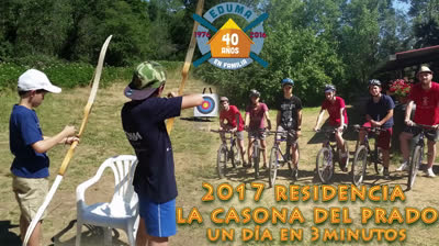 Cámara rápida. Un día en un campamento de verano.