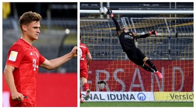 Gol Joshua Kimmich contra el Borussia de Dortmund