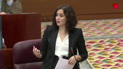 Ayuso a Podemos: “Son ustedes la fábrica de pobreza más grande"