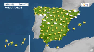 El tiempo Hoy | 29 de mayo | Predicción fin de semana
