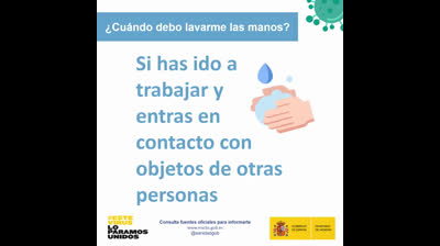 Coronavirus ¿Cuándo lavarse las manos? - Recomendación oficial