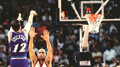 John Stockton - The Shot - Utah Jazz vs Houston Rockets