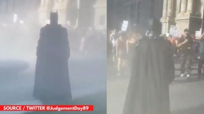 Batman aparece en las manifestaciones de Filadelfia en apoyo a George Floyd