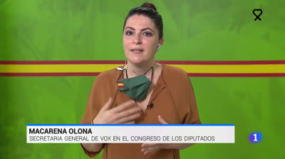 Macarena Olona en TVE tilda el Ingreso Mínimo Vital de política chavista bolivariana