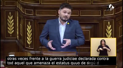 Gabriel Rufián: "Ciudadanos es Vox en la Fase 1 y Arrimadas es Rosa Díez en la fase 2"