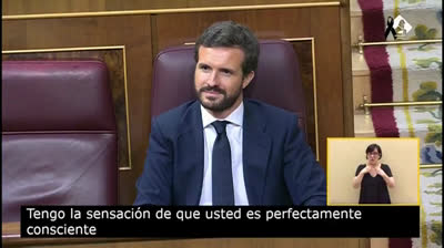Pablo Iglesias a Pablo Casado: "Usted nunca será presidente del Gobierno"