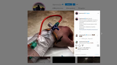 El mensaje de Dani Rovira tras su sexta sesión de quimioterapia.