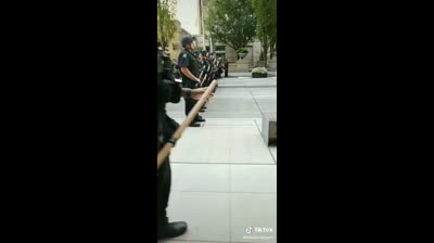 Police and military training on the streets of the United States