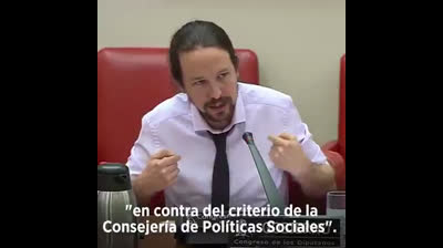 Pablo Iglesias sobre las residencias y el mando único