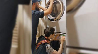 La banda sonora de 'Harry Potter'... ¡Con una lavadora!