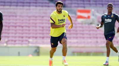 Luis Suárez vuelve a los entrenamientos tras 5 meses de baja