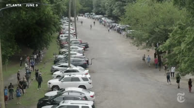 Colas en Atlanta para votar