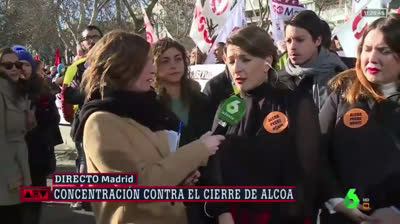 Yolanda Díaz Protestas ALCOA