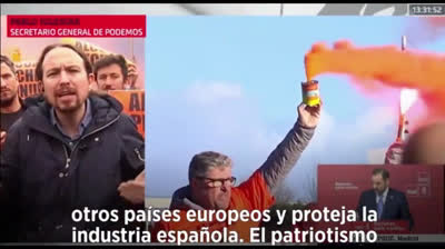 Pablo Iglesias Manifestaciones Alcoa 2018