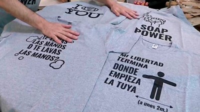 La plataforma Pepines crea las  "Covisetas" para concienciar de la nueva normalidad