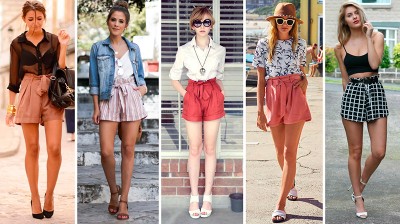 Todas llevan los Paper Bag Shorts: Tendencias Verano 2020