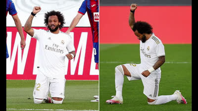 Marcelo hace un homenaje a George Floyd en su celebración de gol | Black Live Matter